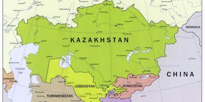 Úsbekistan rússlandi kort